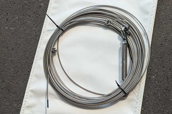 precut wire with swaged end and open end for adjustment